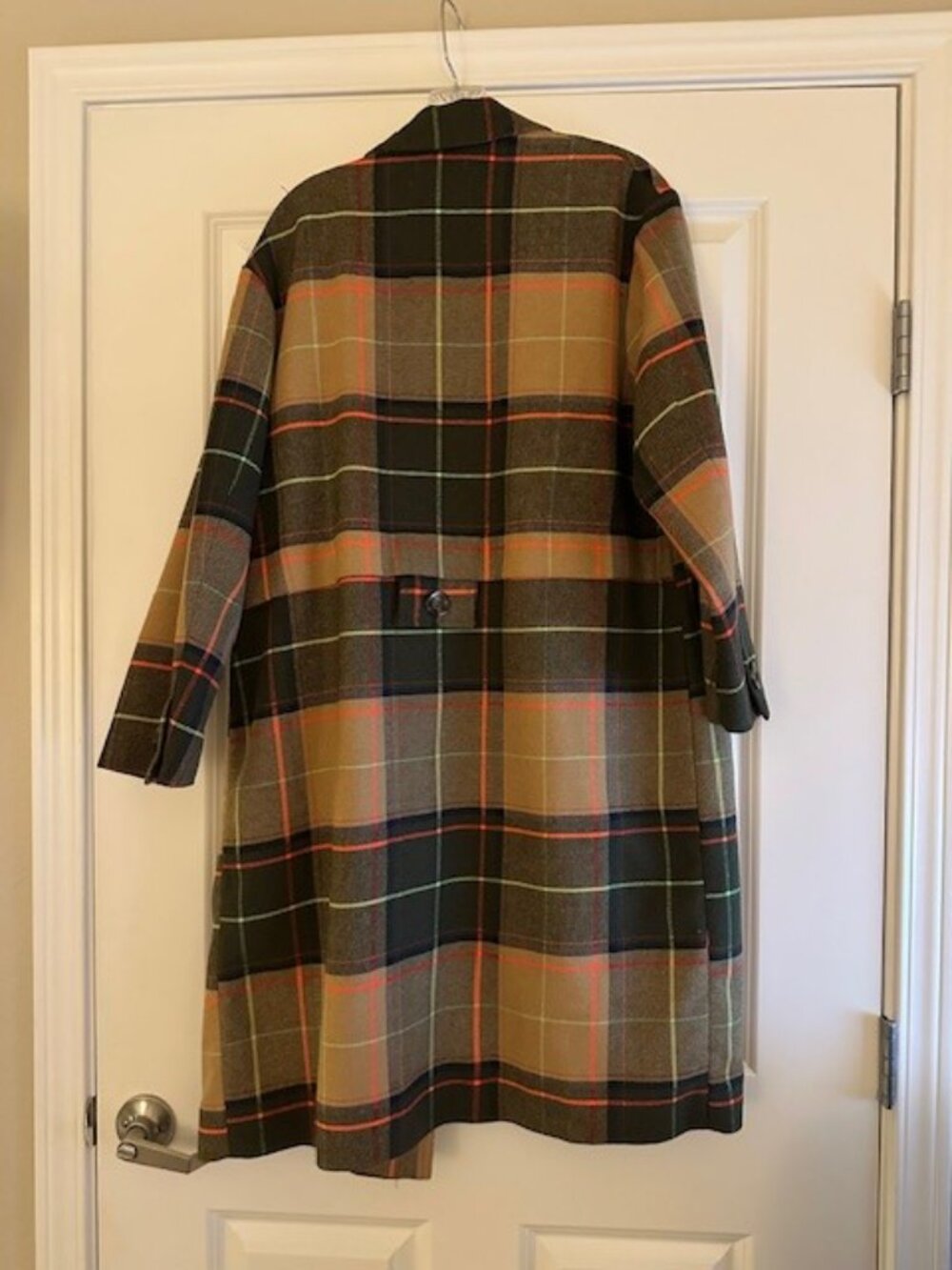 Zara trf Collection Overshirt Long Jacket Plaid size Medium - Picture 3 of 8